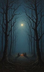 Embers Of The Silent Grove: A Tonalist Nocturne — Clément Delorme
