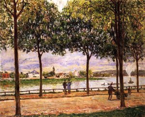 Promenade Of Chestnut Trees — Alfred Sisley