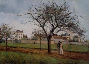 Pere Gallien's House At Pontoise — Camille Pissarro, Realist Movement