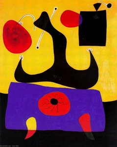 Mujer Sentada — Joan Miró