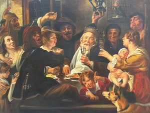 The Feast Of The Bean King - Jacob Jordaens