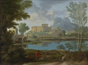 Landscape With A Calm (un Tem[p]s Calme Et Serein) — Nicolas Poussin