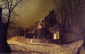 Yew Court, Scalby, Near Scarborough — John Atkinson Grimshaw