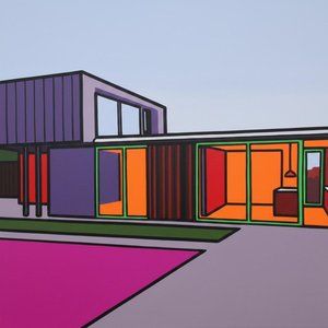 Monolithic Geometry In Lavender And Magenta: A Singular Architectural Vision Of Stability — Caroline Pelletier
