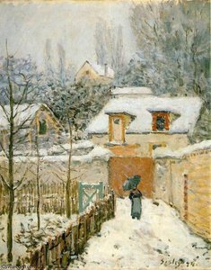 Neve A Louveciennes — Alfred Sisley