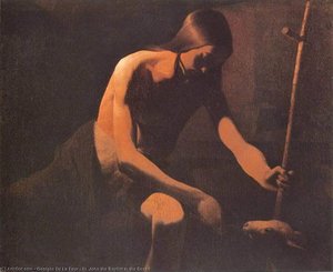 St. John The Baptist In The Desert — Georges De La Tour