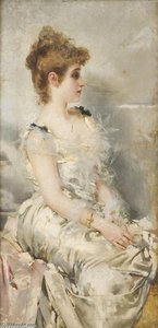 Giovane Donna (also Known As Portrait De Jeune Femme) — Vittorio Matteo Corcos