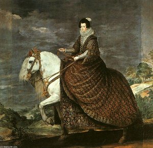 Queen Isabel Of Bourbon Equestrian — Diego Velázquez