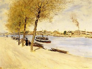 By The Water In Springtime — Jean-françois Raffaelli