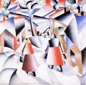 Le Matin Dans La Campagne Après Tempête De Neige — Kazimir Malevitch