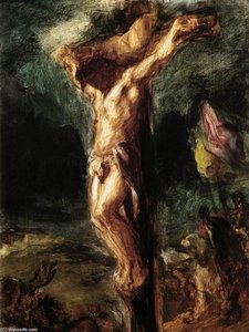 Cristo Sulla Croce (schizzo) — Eugène Delacroix