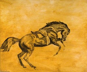 Study Of A Leaping Horse — Sir Alfred James Munnings