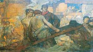 The Rolling Mill (detail) — Frank Brangwyn