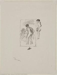 Woman At Vine Stock, Fourth Variation — Pierre-auguste Renoir