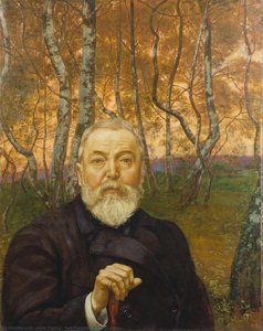 Self-portrait In A Birch Grove — Hans Thoma
