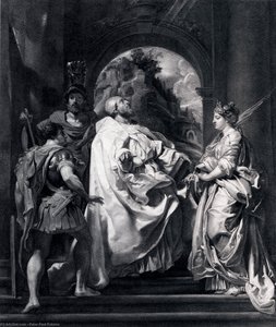 Modello For St Gregory With Saints Domitilla Maurus And Papianus — Peter Paul Rubens