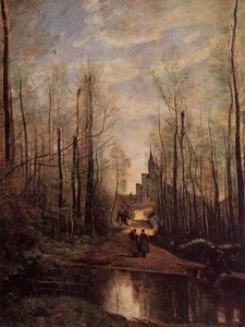 The Church Of Marissel — Jean-baptiste-camille Corot