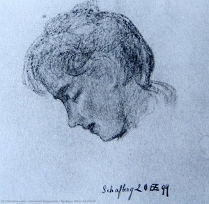 Barbara Uffer Im Profil — Giovanni Segantini