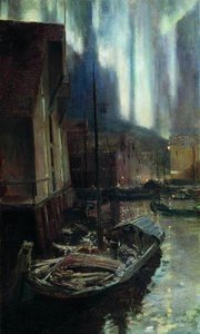 Hammerfest. The Nothern Lights. — Konstantin Alexeievitch Korovin
