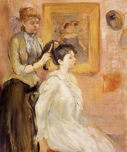 The Hairdresser — Berthe Morisot, Impressionism