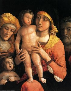 The Holy Family With Saint Elizabeth And The Infant John The Baptist — Andrea Mantegna