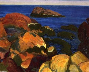 Rocks, Weeds And Sea — John French Sloan