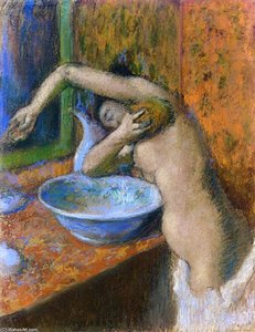 Woman At Her Toilette — Hilaire-germain-edgar Degas, Impressionism