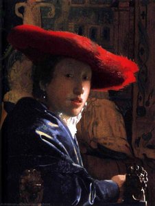 Girl With A Red Hat — Johannes Vermeer