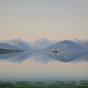 Ethereal Stillness: The Silent Passage Through Glacial Mirrors — Pauline Girard