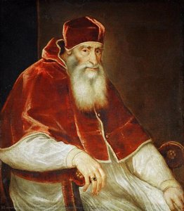 Portrait Of Pope Paul Iii — Titian Ramsay Peale Ii
