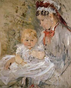 Julie With Her Nurse — Berthe Morisot