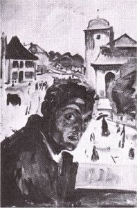 Self-portrait — Edvard Munch