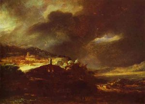 Paysage D'orage — Rembrandt Van Rijn