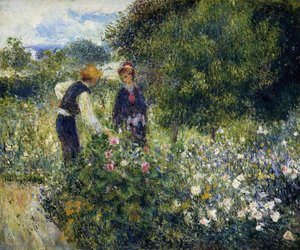 Conversation With The Gardener — Pjero Augustas Renaras, Impressionism