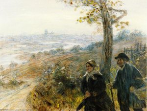 Peasants Going To Town — Jean-françois Raffaelli