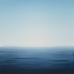 Ethereal Horizon: A Singular Study Of Infinite Blue And Silent Mist — Laurent Vionnet