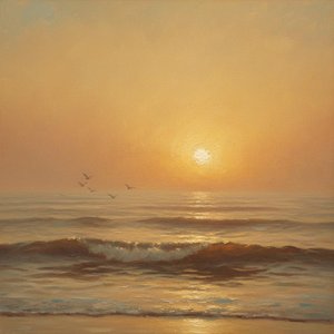 Ethereal Radiance: A Solitary Golden Hour — Pierre Richard