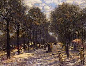 Lane Of Trees On The Champs-elysees — Jean-françois Raffaelli