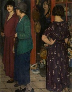 The Oil Shop — Mabel Frances Layng, Contemporary Realism
