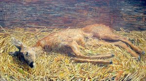 Capriolo Morto — Giovanni Segantini