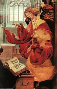 The Annunciation (detail) — Matthias Grünewald