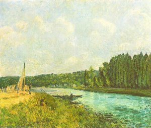 The Banks Of The Oise — Alfred Sisley