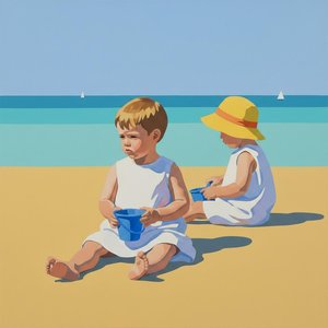 Serene Summer Solitude: A Unique Masterpiece Of Nostalgic Coastal Light And Harmony — Marion Delorme