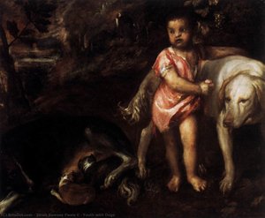 Youth With Dogs — Titian Ramsay Peale Ii