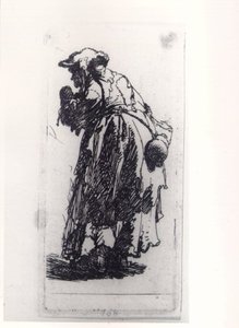 Old Beggar Woman With A Gourd — Rembrandt Van Rijn
