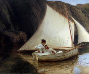 The Small Boat — Émile Friant