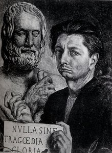 Self-portrait With The Bust Of Eudipide — Giorgio De Chirico