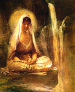 Kwannon Meditating On Human Life — John La Farge