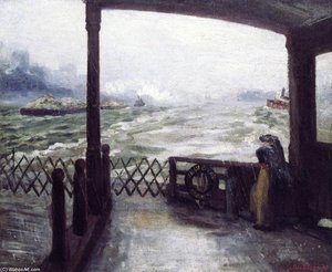 Wake Of The Ferry — John French Sloan