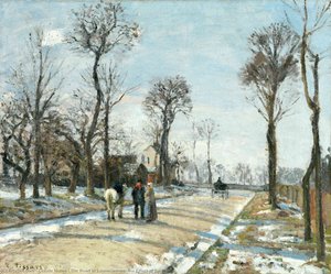 The Road To Louveciennes, The Effect Of Snow